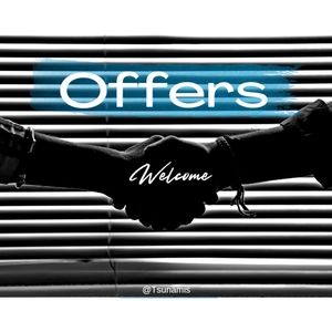 Most Offers Welcome *Reasonable Offers* Are Accepted Or Countered